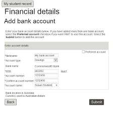 Guaranty trust bank (gtb) account number: Https Www Rmit Edu Au Content Dam Rmit Documents International Fees Qrg View And Manage Bank Account Details Pdf