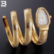 Isvicre Binger Kadin Saatler Luks Marka Bayanlar Quartz Saat Yilan Sekli Safir Altin Su Gecirmez Kol Saatleri B6900 5 Kategoride Kadin Saatler Originalsales Co