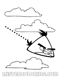 Chuck Flying Angry Birds Coloring Pages Bird Coloring Pages Coloring Pages Emoji Tattoo