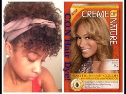 creme of nature exotic shine hair color on 4a 3c hair