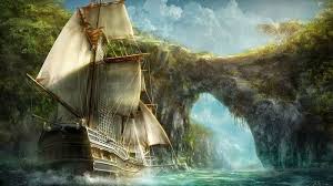 Ship Fantasy Art Sailing Ship Nature Wallpaper Fantasy Art Gifts Fantasy Paintings Sailboat Painting