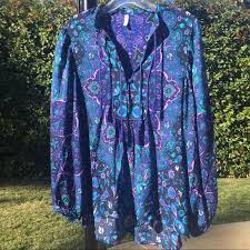 Spell The Gypsy Collective Tops Spell Kiss The Sky Blouse Bluejay Size S Poshmark