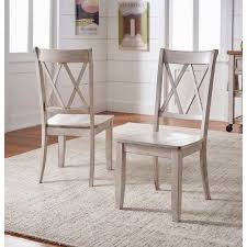 Maybe you would like to learn more about one of these? Weston Home Farmhouse Dining Chair With Cross Back Set Of 2 White Walmart Com Walmart Com