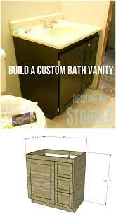 Cut out a big hole in the plywood top for sink fitting! 20 Gorgeous Diy Bathroom Vanities To Beautify Your Beauty Routine Diy Crafts