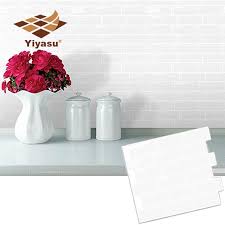 Pliez un coin de l'autocollant retirer le support, et positionnez le sticker sur le carreau existant. Autocollant Mural Brique Auto Adhesif En Vinyle Auto Adhesif Pour Carrelage De Sous Sol Blanc Pour Salle De Bains Cuisine Et Maison Bricolage Aliexpress