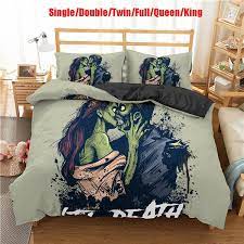 Gothic bedroom ideas creating a gothic haven in your bedroom. 3d Gothic Bedding Set The Living Dead Pattern Duvet Cover Set Skull Comforter Set 2 3pcs Bed Set Single Double Twin Full Queen King Size Wish