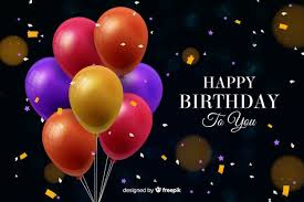 Download Birthday Background With Realistic Balloons For Free Happy Birthday Art Happy Birthday Male Friend Birthday Background
