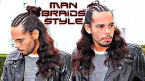 Long hair men are offered multiple cool options for seeking box braids men hairstyles to try out? Man Braids Hair Trend 2018 Hairstyle For Men With Long Hair Tutorial Youtube