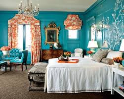Love The Color Pattern And Tree Behind The Bed Beautiful Bedrooms Turquoise Room Modern Chic Bedrooms