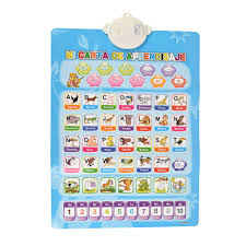 us 10 99 bilingual spanish and english alphabet electronic mat language talking chart poster learning toys double sides 1 piece in learning machines