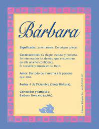 Barbara Significado Del Nombre Barbara Nombres Book Cover Names Social Security Card