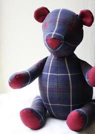 Adorable Teddy Bear Made From A Flannel Shirt Link To The Pattern On Purl Bee Stuffed Animal Patterns Diy Teddy Bear Teddy Bear Pattern