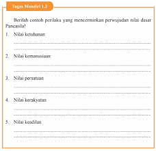 Rpp pkn kelas 9 adiwiyata. Tugas Mandiri 1 3 Pkn Kelas 9 Halaman 19 Contoh Perilaku Yang Mencerminkan Perwujudan Nilai Dasar Pancasila
