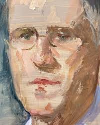 The finished portrait and the oil study