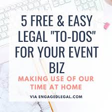Even though most homebased businesses don't face all the laws and complicated regulations larger businesses must deal with, there are still legal steps that must be taken. Got Time 5 Free Or Very Cheap Legal Tasks For Your Small Business From Home Engaged Legal Blog Wedding Law Education Wedding Contract Templates And Guides