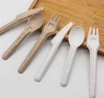 China Compostable Sugarcane Paper Fork Knife Spoon Suppliers ...