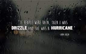 These are some of the best quotes from the biopic the hurricane as determined by you and your votes. John Green Quote About Rain Hurricane Cq