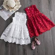 Baby Girls Solid Summer Casual White Party Princess Dress Girls Dresses Summer Little Girl Summer Dresses Toddler Girl Dresses