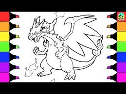 Download and print these mega charizard x coloring pages for free. Pokemon Coloring Pages Mega Evolution Charizard X Colouring Book Fun Youtube