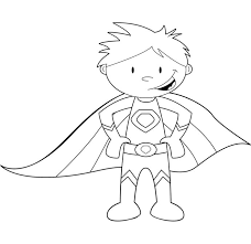 Are his room walls full of posters of different superheroes? Superhero Coloring Pages Easy Coloring And Drawing