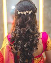 Hair Do For Indian Dressing Style Medium Hair Styles Hair Styles Curly Bridal Hair
