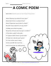 Monthly poem recitation for 1st grade check out kinder poems here. Reading Grade 3 Poetry Worksheets