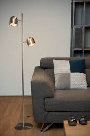 Skanska Stehlampe Led Dim 2x5w 2700k Chrom Matt