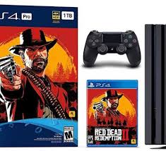 Newest Sony Playstation 4 Pro 1tb Ssd Console Red Dead Redemption 2 Game Bundle With Dualshock Dualshock Game Bundle Red Dead Redemption