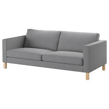 Ikea sofa grey sleeper seat w storage dark gray dark gray ikea. Karlstad Three Seat Sofa Knisa Light Grey Ikea