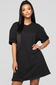 What A Girl Wants T Shirt Dress Black Dresses Fashion Nova