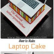 I have a cake pan in that measurement, so i. Laptop Cake For 71st Birthday A Decorating Tutorial Decorated Treats