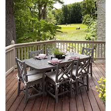 Chippendale 7 Piece Dining Set By Polywood Its Durable Construction Comes From Solid Polywood Recycled Lu Outdoor Dining Set Patio Dining Set Outdoor Dining