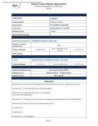 State of Iowa Master Agreement