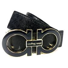 Black And Gold Ferragamo Belt Salvatore Ferragamo Belt Size 44 110cm Black Leather Black Buckle Sigblgl Fashion Clothing Shoes Access Salvatore Ferragamo Belt Ferragamo Belt Belt