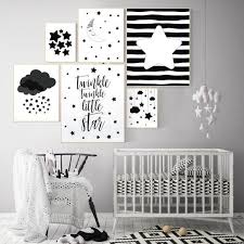 Kinderzimmer Black White Blackwhite Kinderzimmer White Nursery Decor Gender Neutral Nursery Theme Baby Room Decor