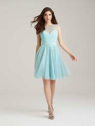 Illusion Cap Sleeve Pale Aqua Knee Length Chic A Line Tulle Bridesmaid Dress Keyhole Allure Bridesmaid Dresses Short Bridesmaid Dresses Blue Bridesmaid Dresses
