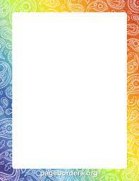 Printable Paisley Border Use The Border In Microsoft Word Or Other Programs For Creating Flyers Invitations A Page Borders Border Template Borders For Paper