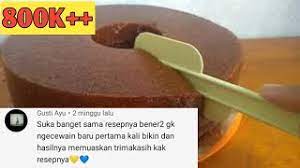 Kue lapis pandan tapioka yang super glowing. Bolu Karamel Atau Sarang Semut Takaran Gelas Ide Bisnis Youtube