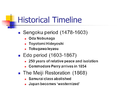 How about a sengoku period timeline discussion? Teaching Traditional Japanese Martial Arts History And Culture Don Cunningham Visiting Lecturer North Central College Monday June 21 Ppt Download