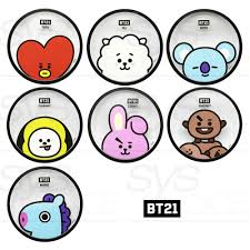 Videografi bangtan boys pameran tahun. Bts Bt21 Official Authentic Goods Coaster By Yuyu Shopee Singapore