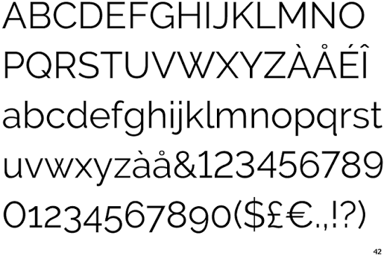 Raleway Font đẹp 01