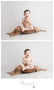 Simple And Timeless Baby Boy S One Year Milestone Portrait Session In Studio With Massart P 6 Month Baby Picture Ideas Baby Boy Photography Toddler Photography