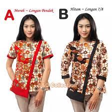 Batik modern menyesuaikan segara proses pengerjaan. Atasan Batik Wanita Bunga Anggun Asimetris Blouse Batik Wanita S M L Xl Xxl 3l 4l 5l Lazada Indonesia