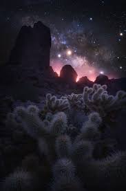 Dreamy Landscapes At Night Inspired By Space Stars And Video Games Beautiful Images Nature Night Landscape Photography Night Landscape