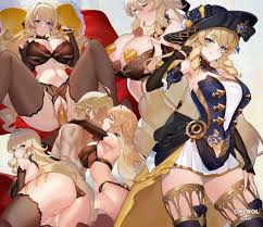 genshin impact, aether (genshin impact), navia (genshin impact), chi-rol,  big breasts - R34 Vault
