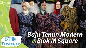 Sangat khas dari kebaya bali ialah kain yang membelit pada bagian pinggang. Model Baju Tenun Modern Terbaru Di Blok M Square Jakarta Atasan Wanita Gamis Outer Youtube