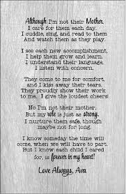 Although Not Their Mother Daycare Provider Babysitter Nanny Wood Sign Or Canvas Christmas Gi Daycare Provider Gifts Daycare Providers Starting A Daycare