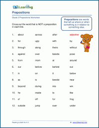 Learn prepositions in this english grammar video for kids! Preposition Worksheets K5 Learning