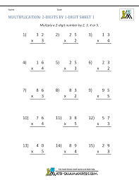 When it's time to move on to multiplication from addition and subtraction, students are often challenged by the prospect of memorizing these facts. 2 Digit Multiplication Worksheet
