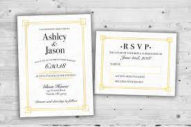 Elegant Art Deco Wedding Invitations Set Printed Cheap Etsy Deco Wedding Invitations Art Deco Wedding Invitations Cheap Wedding Invitations